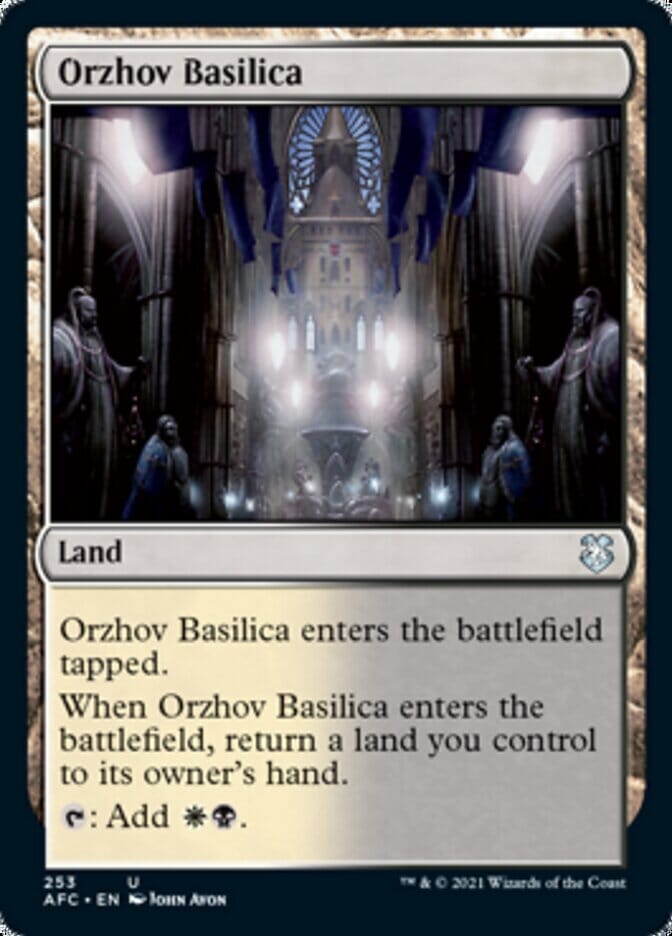 Orzhov Basilica [Dungeons & Dragons: Adventures in the Forgotten Realms Commander] MTG Single Magic: The Gathering  | Multizone: Comics And Games