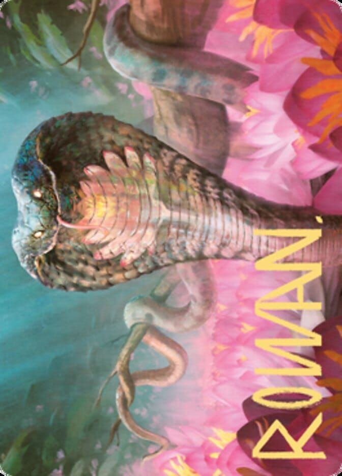 Lotus Cobra Art Card (Gold-Stamped Signature) [Zendikar Rising Art Series] MTG Single Magic: The Gathering  | Multizone: Comics And Games