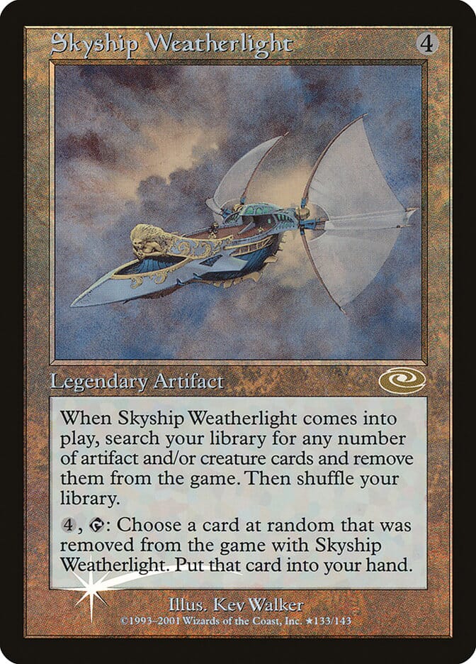 Skyship Weatherlight (Kev Walker) [Planeshift] MTG Single Magic: The Gathering  | Multizone: Comics And Games