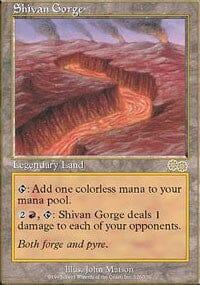 Shivan Gorge [Urza's Saga] MTG Single Magic: The Gathering  | Multizone: Comics And Games