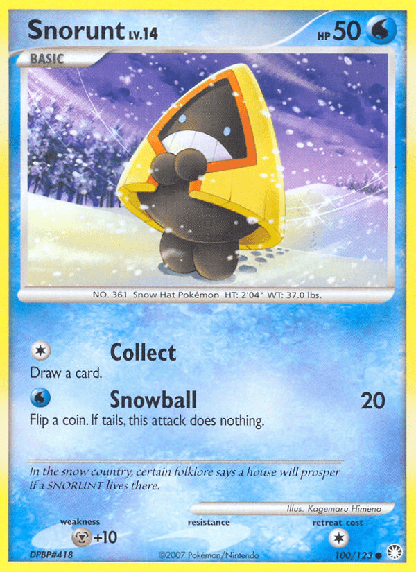 Snorunt (100/123) [Diamond & Pearl: Mysterious Treasures] Pokemon Single Pokémon  | Multizone: Comics And Games