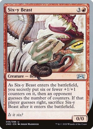 Six-y Beast [Unsanctioned] MTG Single Magic: The Gathering  | Multizone: Comics And Games