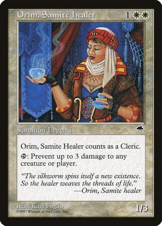 Orim, Samite Healer [Tempest] MTG Single Magic: The Gathering  | Multizone: Comics And Games