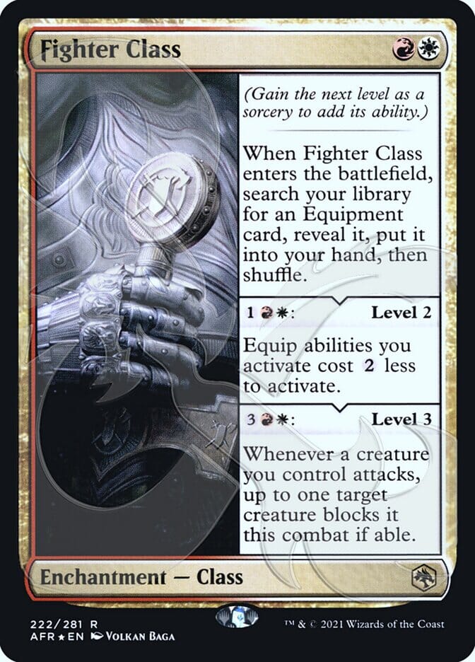 Fighter Class (Ampersand Promo) [Dungeons & Dragons: Adventures in the Forgotten Realms Promos] MTG Single Magic: The Gathering  | Multizone: Comics And Games
