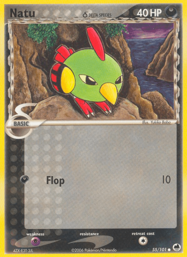 Natu (55/101) (Delta Species) [EX: Dragon Frontiers] Pokemon Single Pokémon  | Multizone: Comics And Games