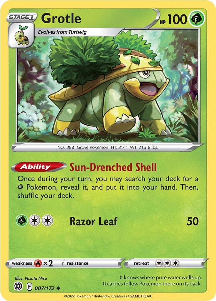 Grotle (007/172) [Sword & Shield: Brilliant Stars] Pokemon Single Pokémon  | Multizone: Comics And Games