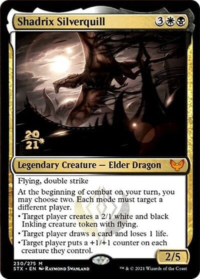 Shadrix Silverquill [Strixhaven: School of Mages Prerelease Promos] MTG Single Magic: The Gathering  | Multizone: Comics And Games