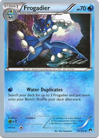 Frogadier (39/122) (Ninja Blitz - Cody Walinski) [World Championships 2016] Pokemon Single Pokémon  | Multizone: Comics And Games
