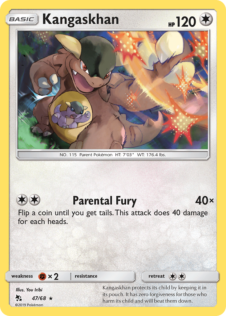 Kangaskhan (47/68) [Sun & Moon: Hidden Fates] Pokemon Single Pokémon  | Multizone: Comics And Games