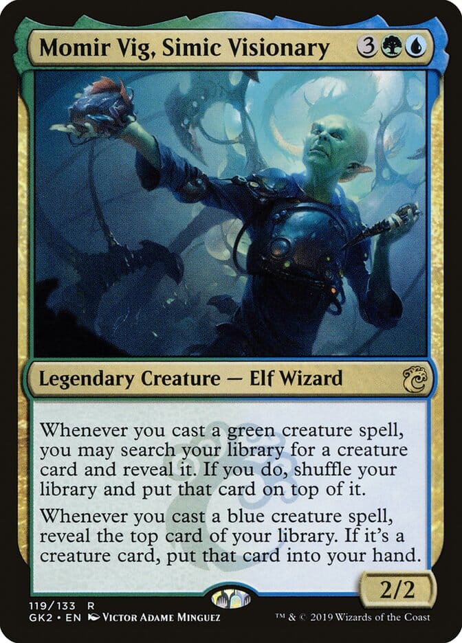 Momir Vig, Simic Visionary [Ravnica Allegiance Guild Kit] MTG Single Magic: The Gathering  | Multizone: Comics And Games