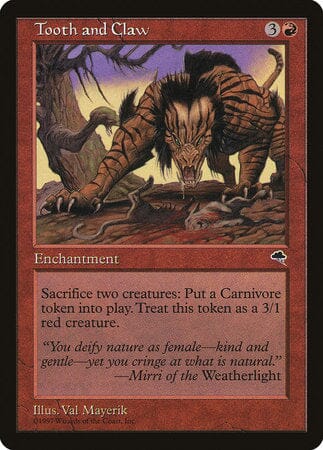 Tooth and Claw [Tempest] MTG Single Magic: The Gathering  | Multizone: Comics And Games