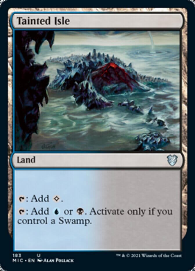 Tainted Isle [Innistrad: Midnight Hunt Commander] MTG Single Magic: The Gathering  | Multizone: Comics And Games