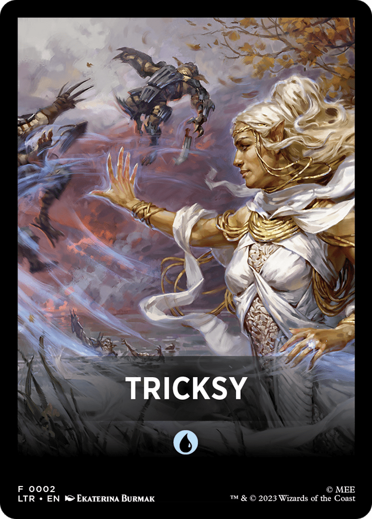 Tricksy Theme Card [The Lord of the Rings: Tales of Middle-Earth Tokens] MTG Single Magic: The Gathering  | Multizone: Comics And Games