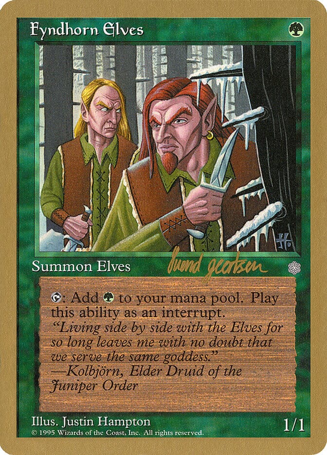 Fyndhorn Elves (Svend Geertsen) [World Championship Decks 1997] MTG Single Magic: The Gathering  | Multizone: Comics And Games