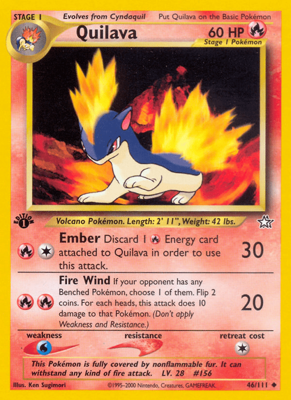 Quilava (46/111) [Neo Genesis 1st Edition] Pokemon Single Pokémon  | Multizone: Comics And Games