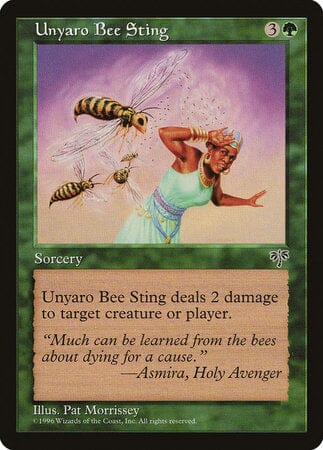 Unyaro Bee Sting [Mirage] MTG Single Magic: The Gathering  | Multizone: Comics And Games