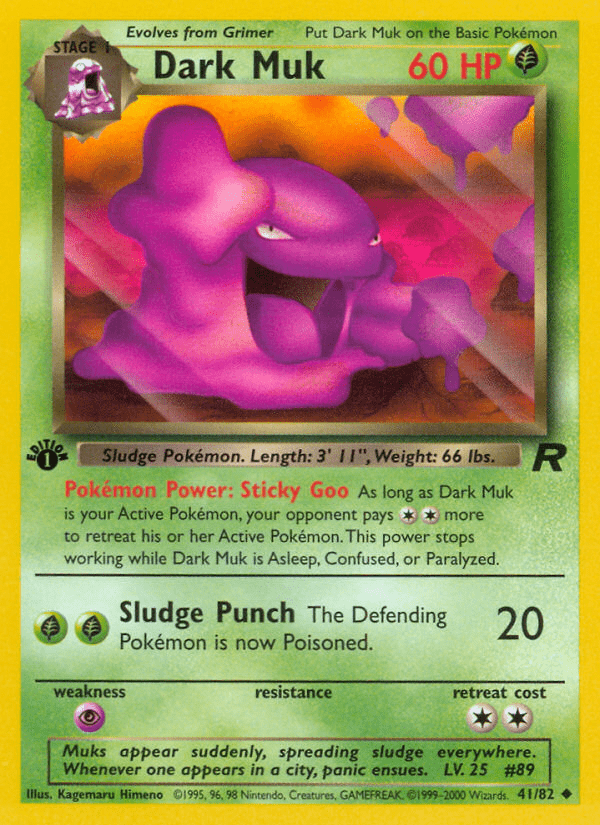 Dark Muk (41/82) [Team Rocket 1st Edition] Pokemon Single Pokémon  | Multizone: Comics And Games
