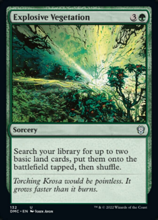 Explosive Vegetation [Dominaria United Commander] MTG Single Magic: The Gathering  | Multizone: Comics And Games