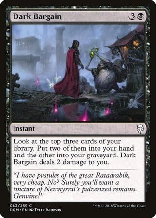 Dark Bargain [Dominaria] MTG Single Magic: The Gathering  | Multizone: Comics And Games