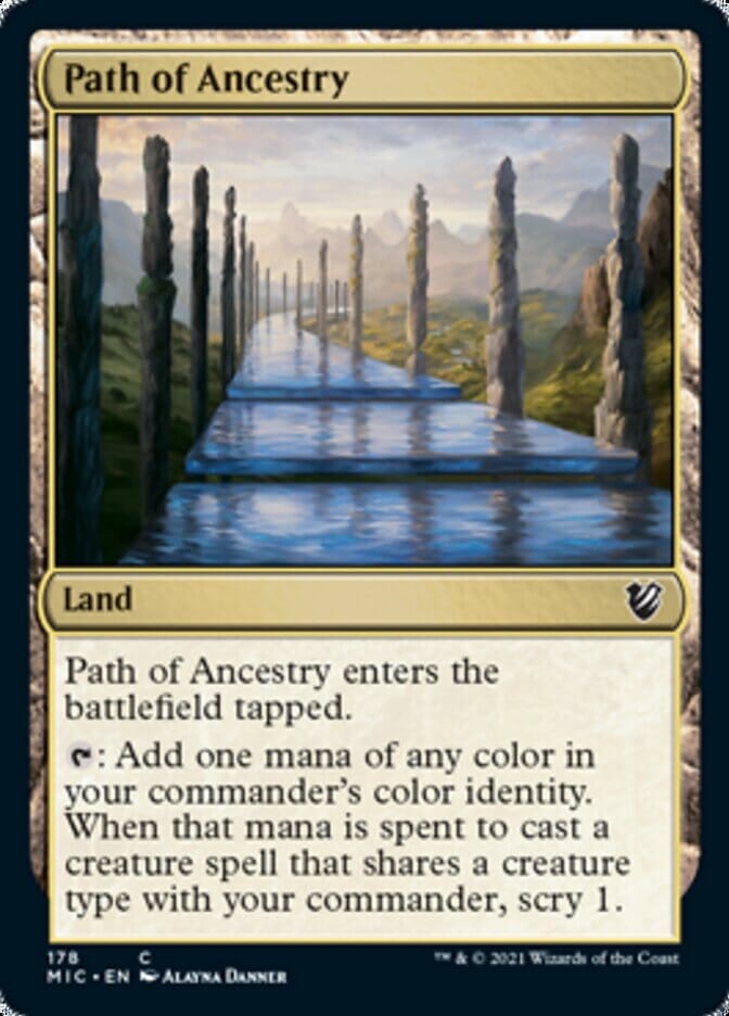 Path of Ancestry [Innistrad: Midnight Hunt Commander] MTG Single Magic: The Gathering  | Multizone: Comics And Games