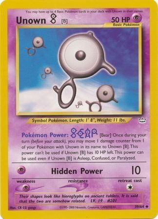 Unown [B] (39/64) [Neo Revelation Unlimited] Pokemon Single Pokémon  | Multizone: Comics And Games