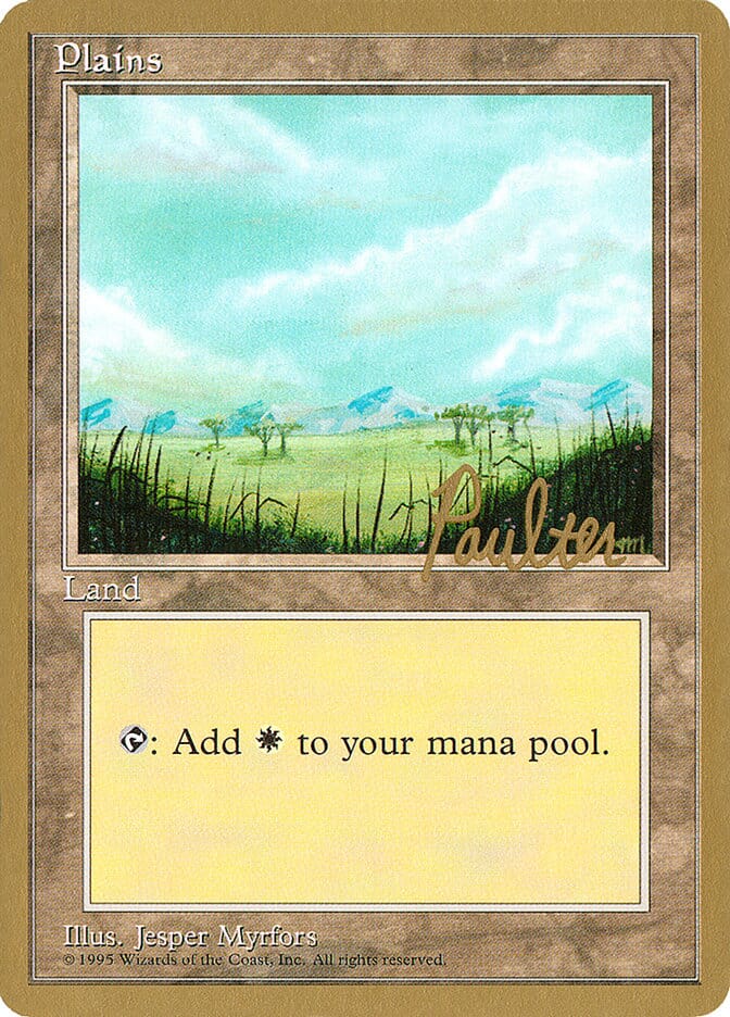Plains (pp365) (Preston Poulter) [Pro Tour Collector Set] MTG Single Magic: The Gathering  | Multizone: Comics And Games