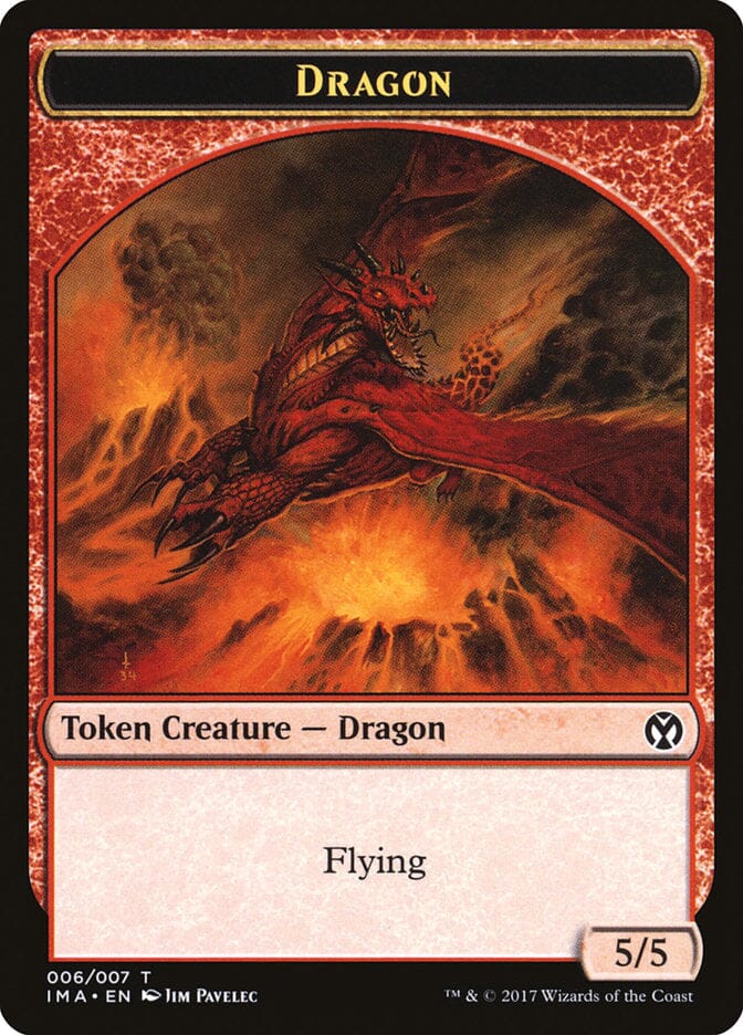 Dragon (006/007) [Iconic Masters Tokens] MTG Single Magic: The Gathering  | Multizone: Comics And Games