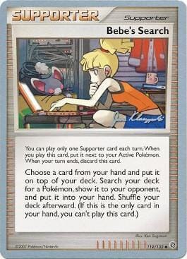 Bebe's Search (119/132) (Psychic Lock - Jason Klaczynski) [World Championships 2008] Pokemon Single Pokémon  | Multizone: Comics And Games