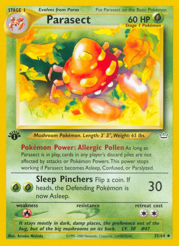 Parasect (35/64) [Neo Revelation 1st Edition] Pokemon Single Pokémon  | Multizone: Comics And Games