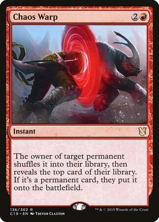 Chaos Warp [Commander 2019] MTG Single Magic: The Gathering  | Multizone: Comics And Games