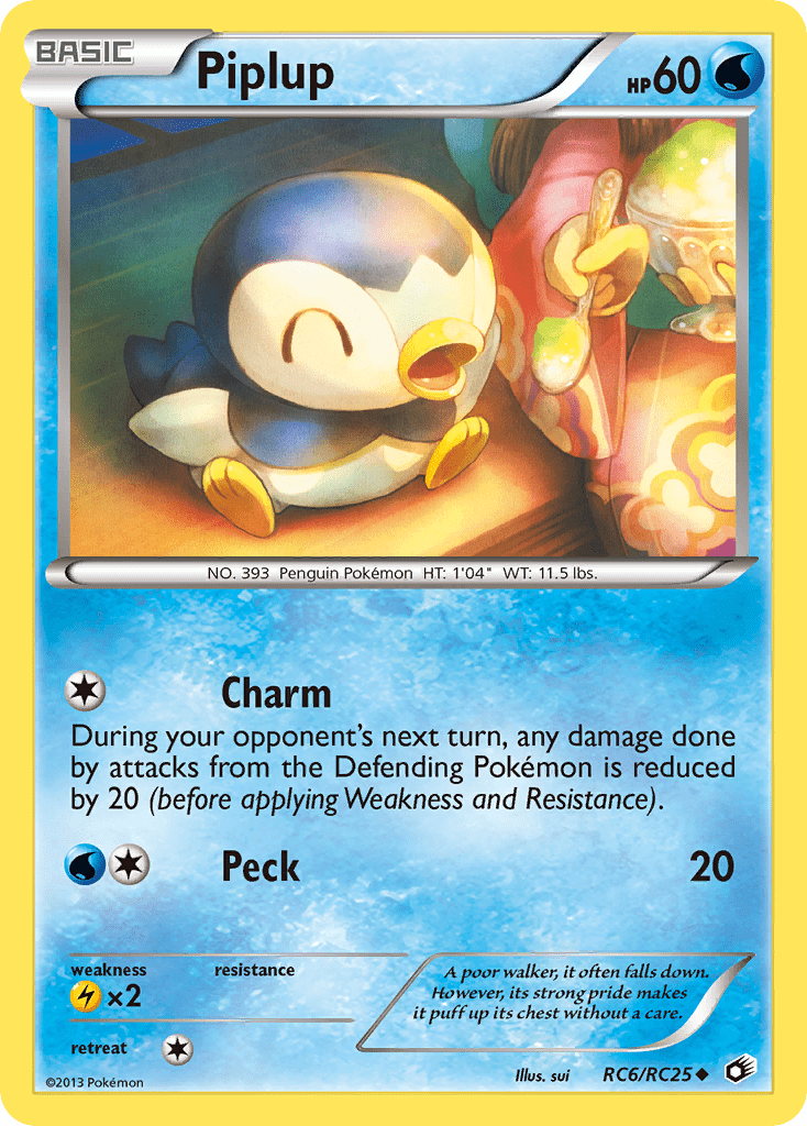 Piplup (RC6/RC25) [Black & White: Legendary Treasures] Pokemon Single Pokémon  | Multizone: Comics And Games