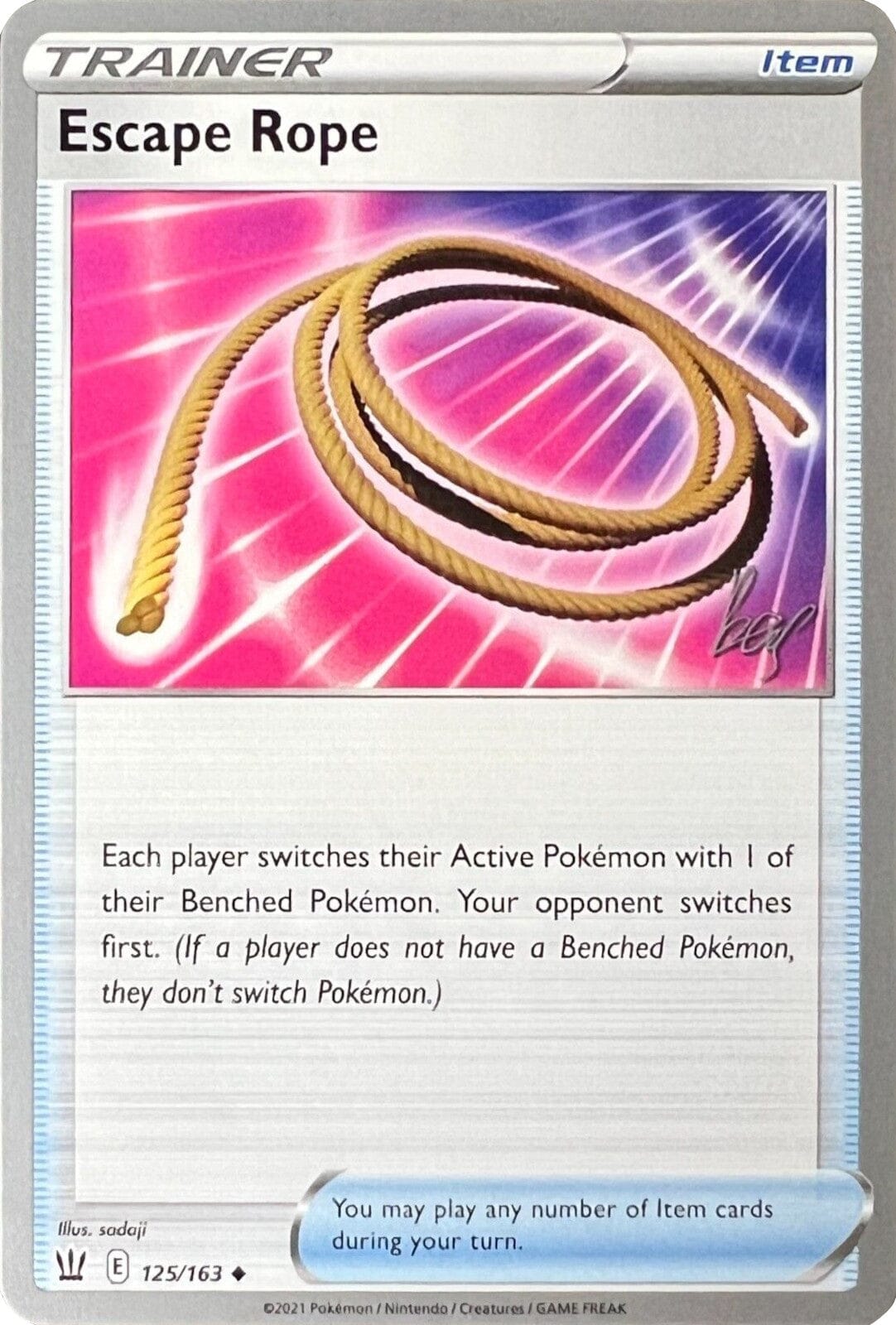Escape Rope (125/163) (Cheryl Again - Sebastian Lashmet) [World Championships 2022] Pokemon Single Pokémon  | Multizone: Comics And Games