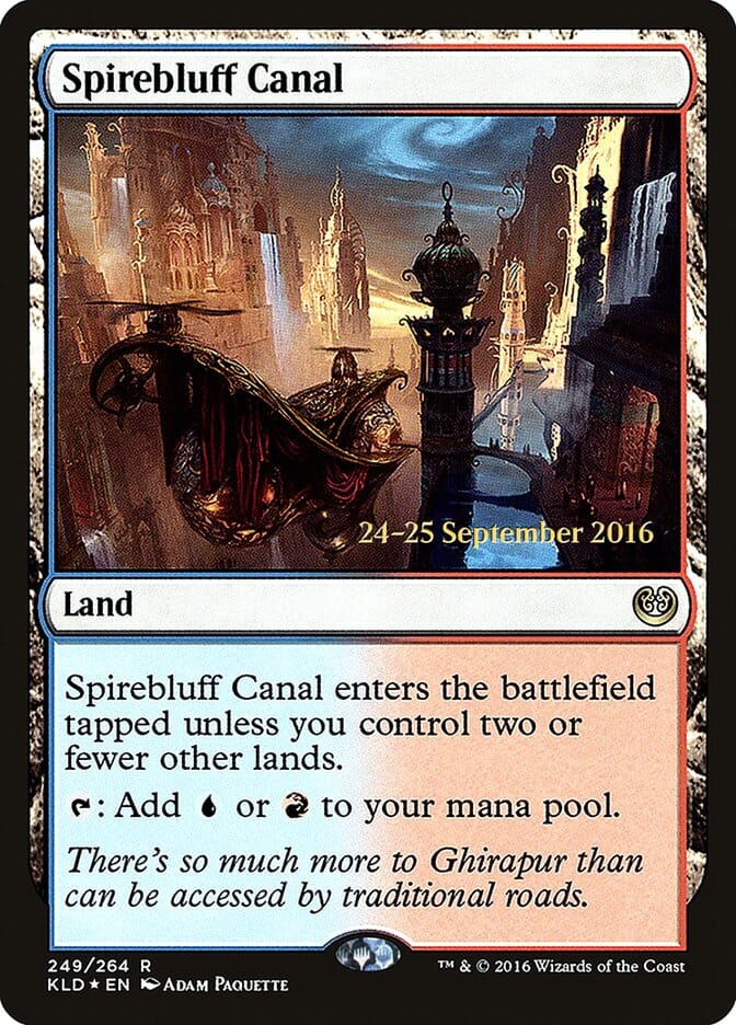 Spirebluff Canal [Kaladesh Prerelease Promos] MTG Single Magic: The Gathering  | Multizone: Comics And Games