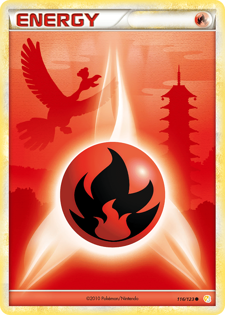 Fire Energy (116/123) [HeartGold & SoulSilver: Base Set] Pokemon Single Pokémon  | Multizone: Comics And Games
