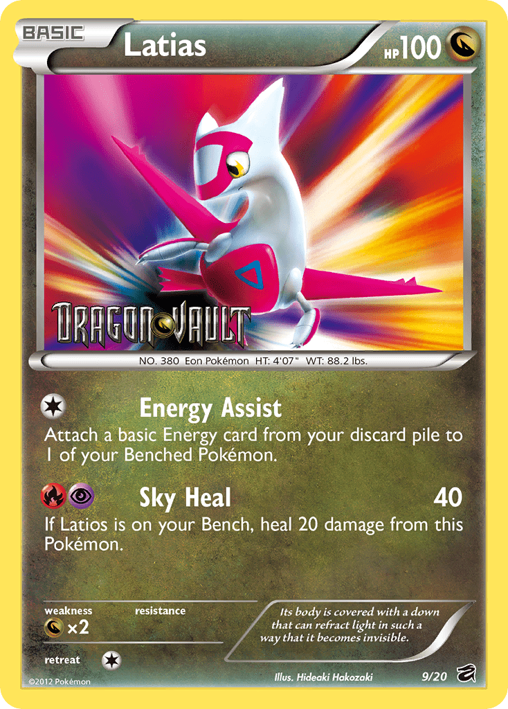 Latias (9/20) [Black & White: Dragon Vault] Pokemon Single Pokémon  | Multizone: Comics And Games