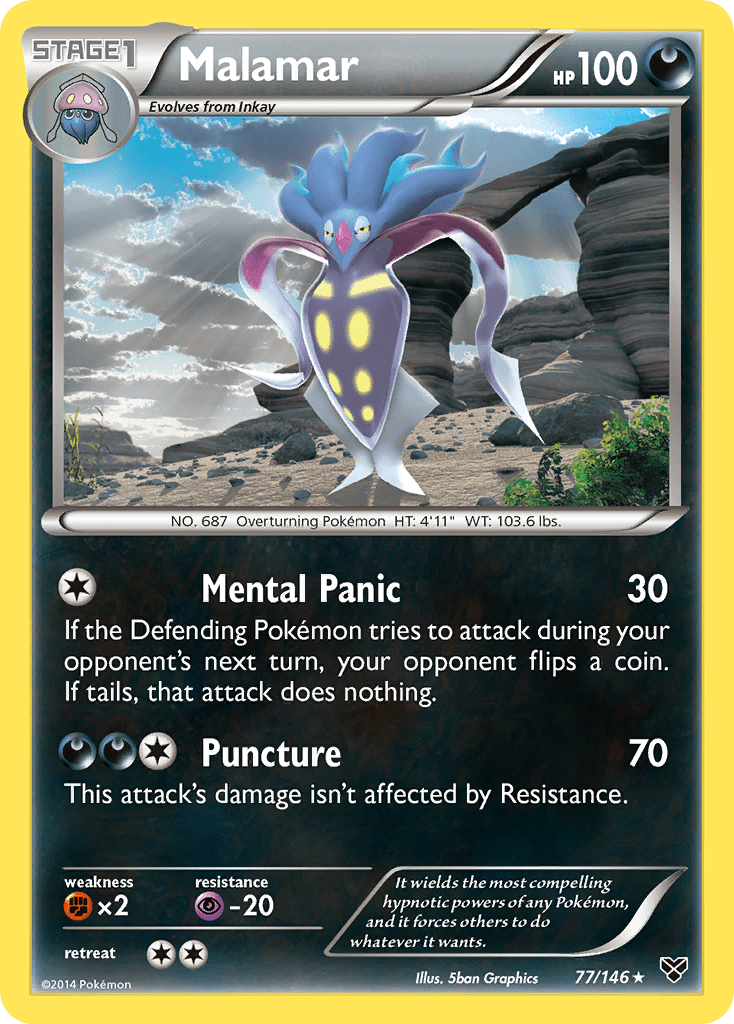 Malamar (77/146) [XY: Base Set] Pokemon Single Pokémon  | Multizone: Comics And Games