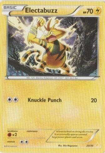 Electabuzz (23/30) [XY: Trainer Kit 3 - Pikachu Libre] Pokemon Single Pokémon  | Multizone: Comics And Games