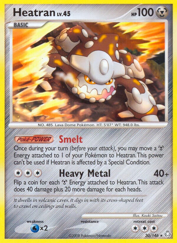 Heatran (30/146) (Theme Deck Exclusive) [Diamond & Pearl: Legends Awakened] Pokemon Single Pokémon  | Multizone: Comics And Games