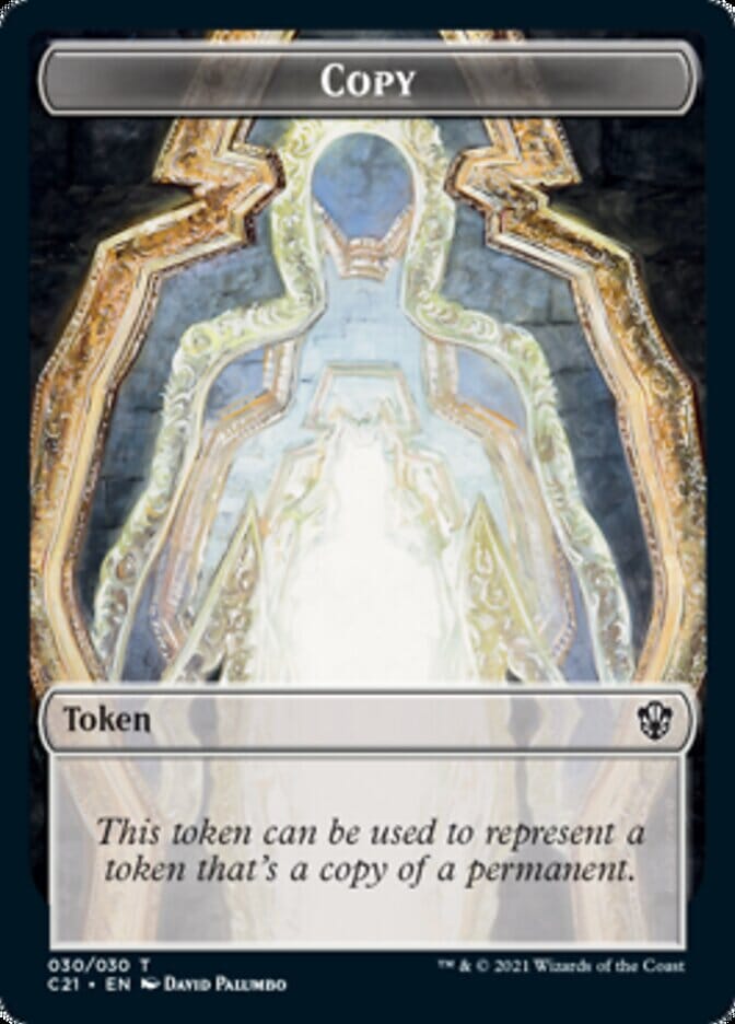 Copy // Fractal Token [Commander 2021 Tokens] MTG Single Magic: The Gathering  | Multizone: Comics And Games