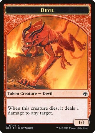 Devil Token [War of the Spark Tokens] MTG Single Magic: The Gathering  | Multizone: Comics And Games