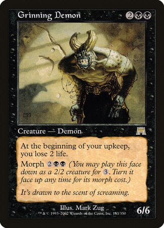 Grinning Demon [Onslaught] MTG Single Magic: The Gathering  | Multizone: Comics And Games