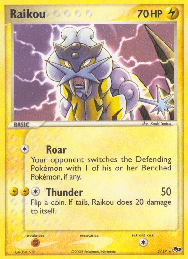 Raikou (3/17) [POP Series 2] Pokemon Single Pokémon  | Multizone: Comics And Games