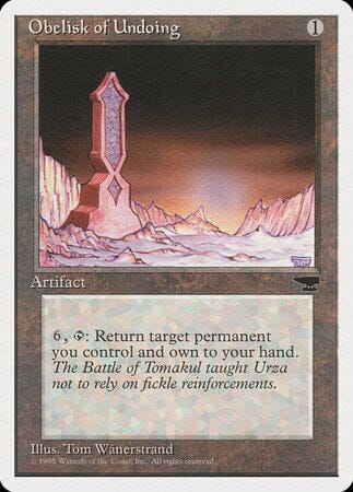 Obelisk of Undoing [Chronicles] MTG Single Magic: The Gathering  | Multizone: Comics And Games