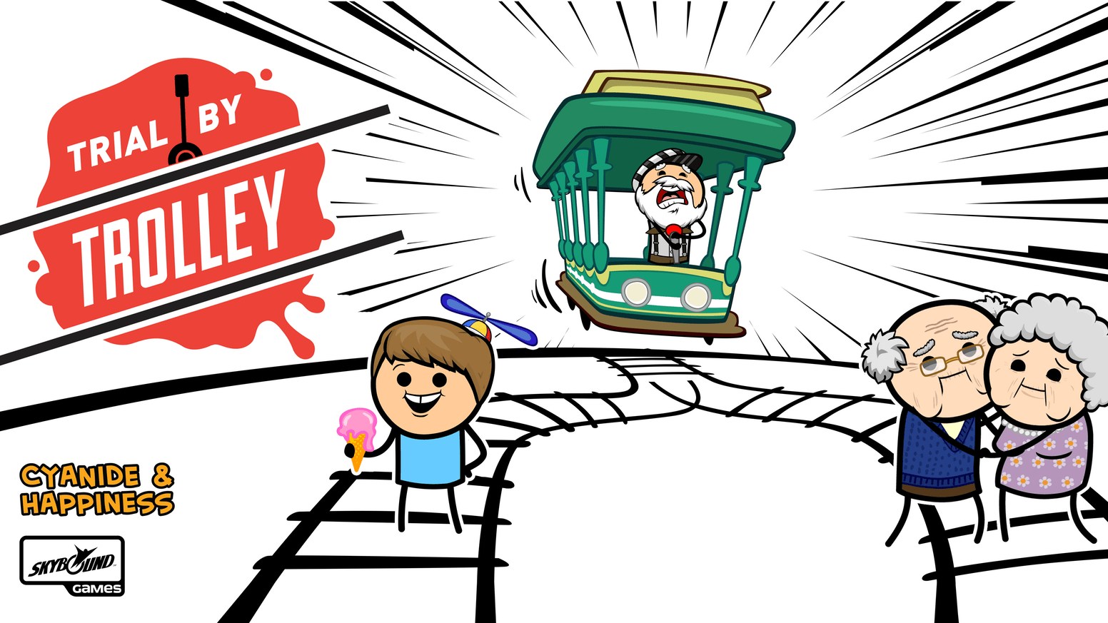 Cyanide and Happiness: Trial by Trolley Board game Multizone: Comics And Games  | Multizone: Comics And Games