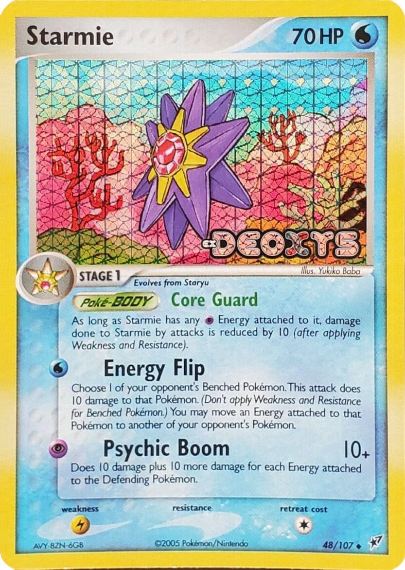 Starmie (48/107) (Stamped) [EX: Deoxys] Pokemon Single Pokémon  | Multizone: Comics And Games