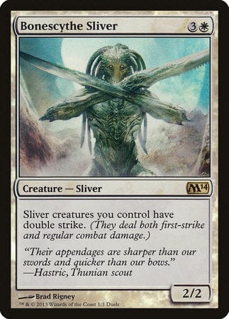 Bonescythe Sliver [Duels of the Planeswalkers 2013 Promos ] MTG Single Magic: The Gathering  | Multizone: Comics And Games