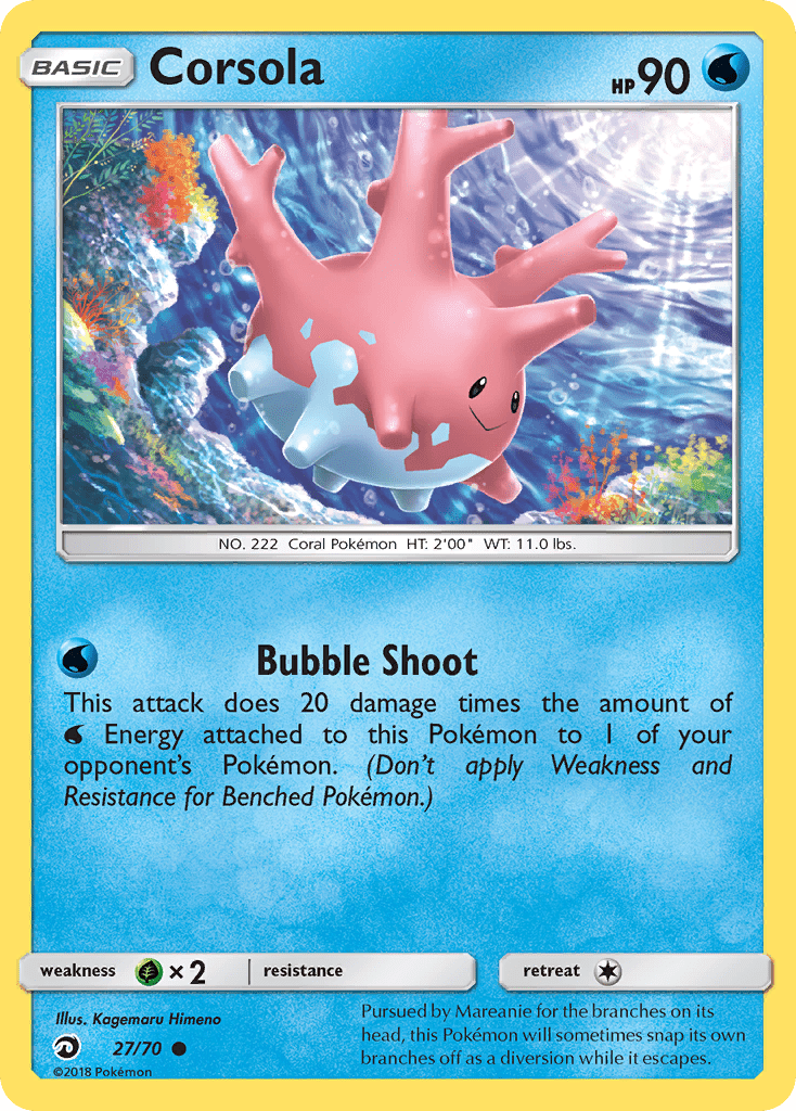 Corsola (27/70) [Sun & Moon: Dragon Majesty] Pokemon Single Pokémon  | Multizone: Comics And Games