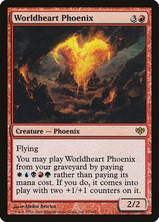 Worldheart Phoenix [Conflux] MTG Single Magic: The Gathering  | Multizone: Comics And Games