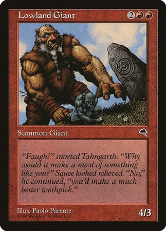 Lowland Giant [Tempest] MTG Single Magic: The Gathering  | Multizone: Comics And Games