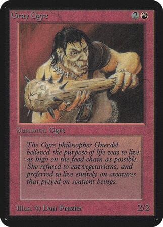Gray Ogre [Limited Edition Alpha] MTG Single Magic: The Gathering  | Multizone: Comics And Games